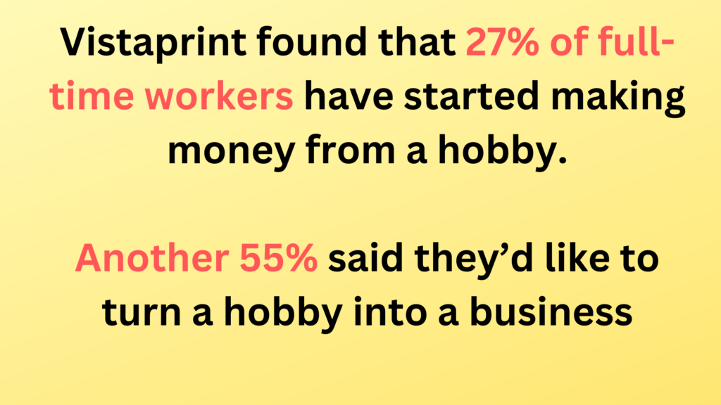turning hobby into side hustle