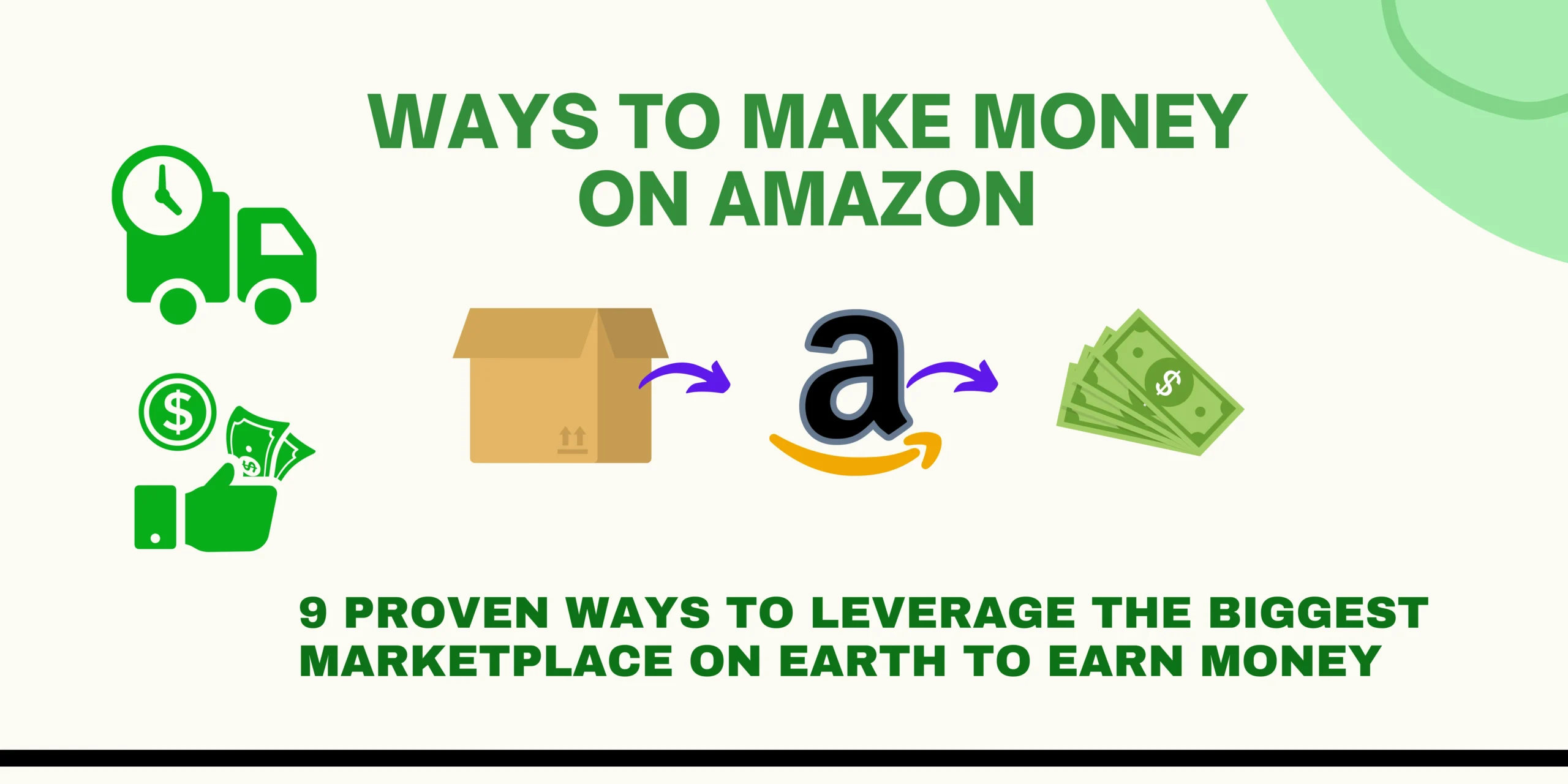 9 Proven Ways to Make Money on Amazon in 2023 - Hustlershark- Passive ...